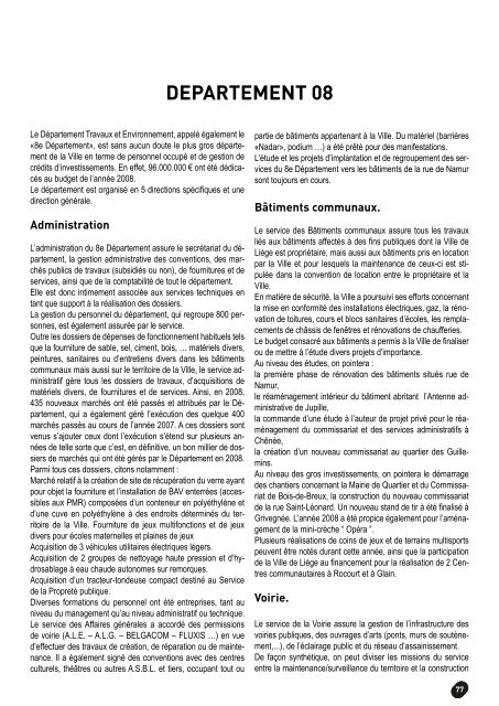 Rapport administratif 2008