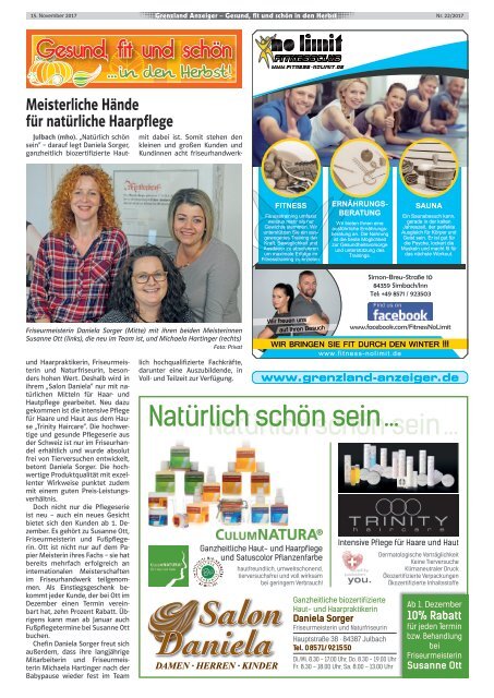 15.11.2017 Grenzland Anzeiger