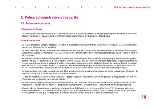 Rapport administratif 2013