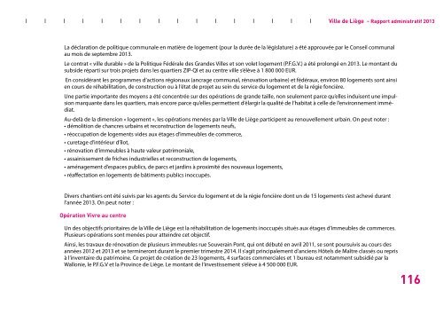 Rapport administratif 2013