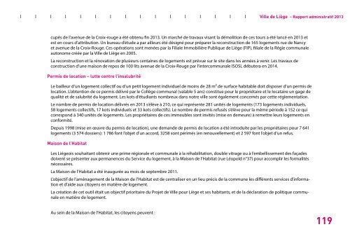 Rapport administratif 2013