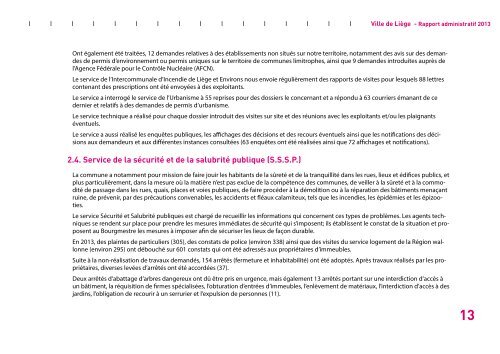 Rapport administratif 2013