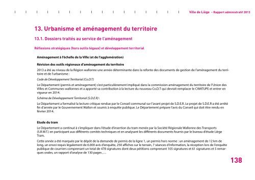 Rapport administratif 2013