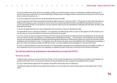 Rapport administratif 2013