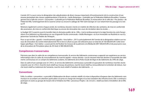 Rapport administratif 2013