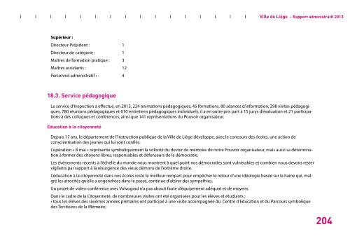 Rapport administratif 2013