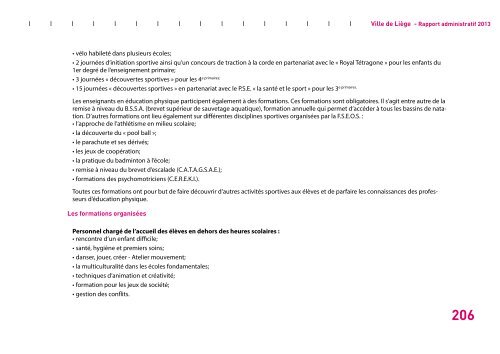 Rapport administratif 2013