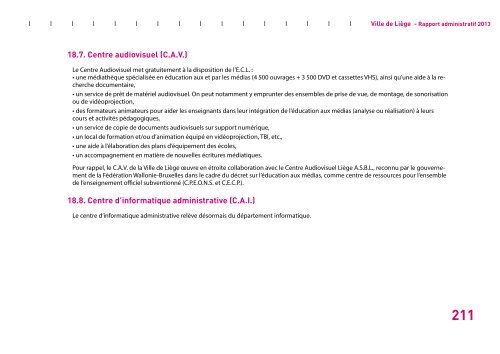 Rapport administratif 2013