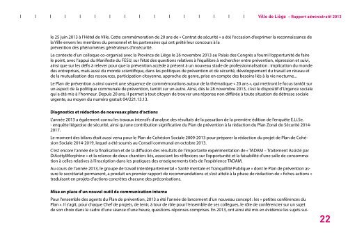 Rapport administratif 2013