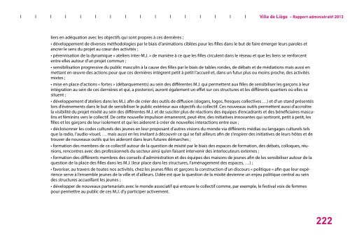 Rapport administratif 2013