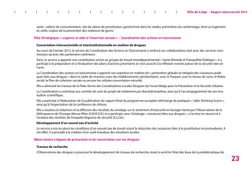 Rapport administratif 2013