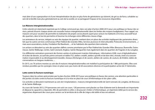 Rapport administratif 2013