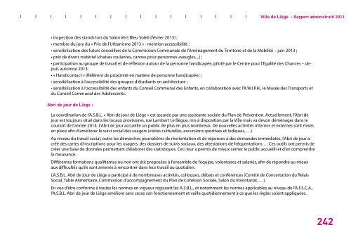 Rapport administratif 2013