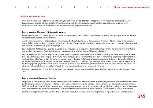 Rapport administratif 2013