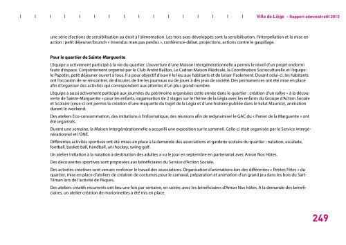 Rapport administratif 2013