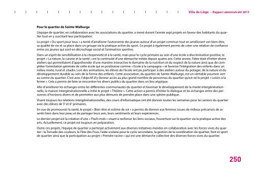 Rapport administratif 2013