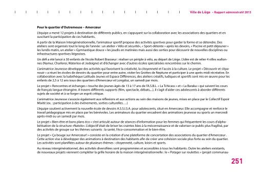 Rapport administratif 2013