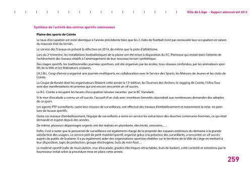 Rapport administratif 2013