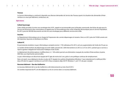 Rapport administratif 2013