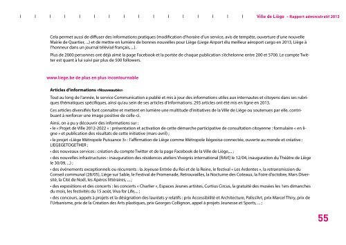 Rapport administratif 2013