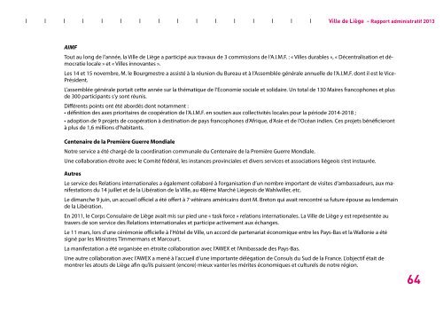 Rapport administratif 2013