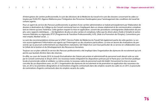 Rapport administratif 2013