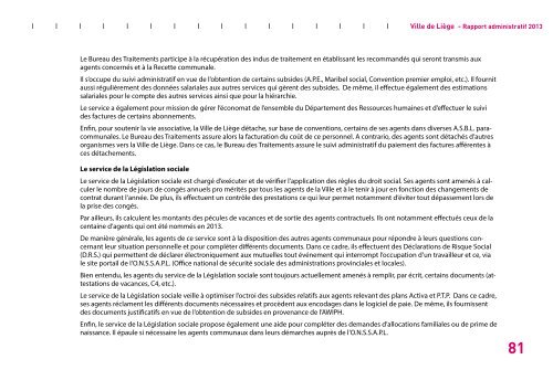 Rapport administratif 2013