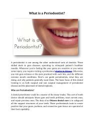 What is a Periodontist?