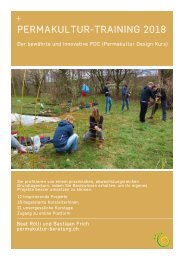 Ausschreibung Permakultur-Training 2018