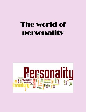 the world of personality