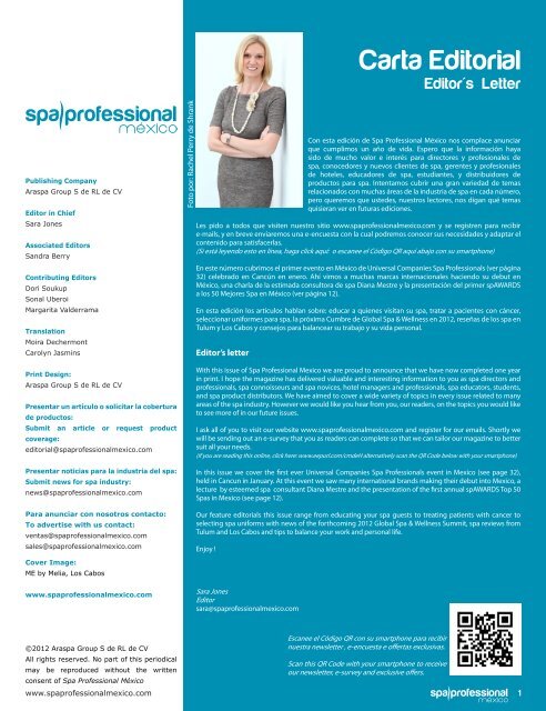 Spa Professional México 06, Mar-Abril 2012