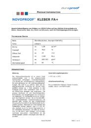 NOVOPROOF® KLEBER FA+  - Wir über uns