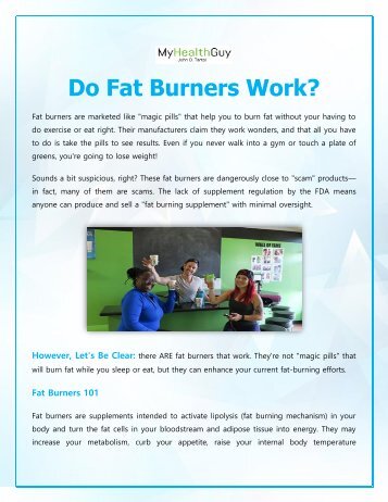 Do Fat Burners Work