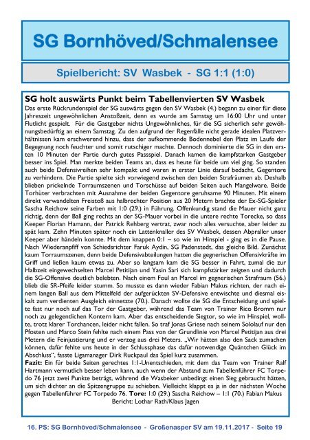 TSV  Stadionzeitung 9-2017-191117