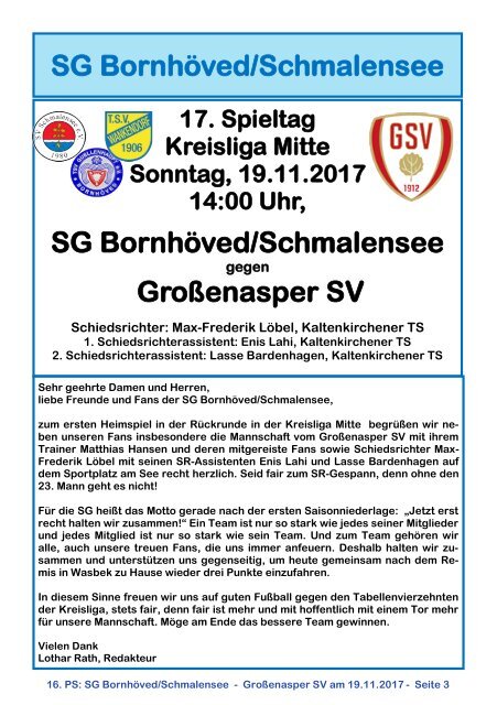 TSV  Stadionzeitung 9-2017-191117