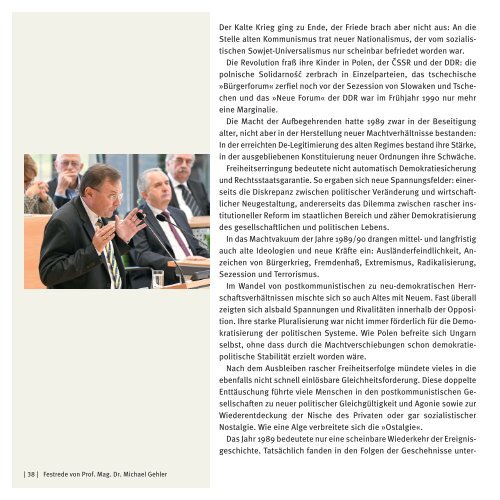 Festschrift zum Tag der Deutschen Einheit am 3. Oktober 2017