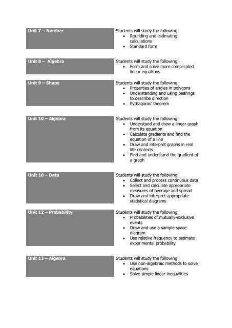 OLDYear 8 Curriculum Information Booklet 2017-2018