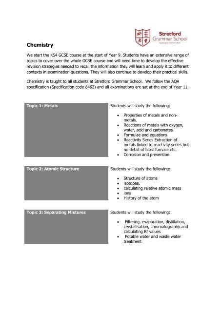 Year 9 Curriculum Information Booklet 2017-2018