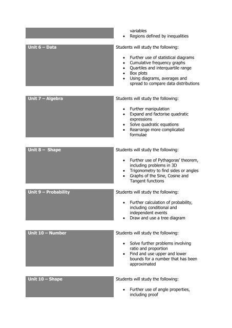 Year 9 Curriculum Information Booklet 2017-2018