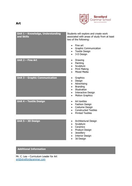 Year 10 Curriculum Information Booklet 2017-2018