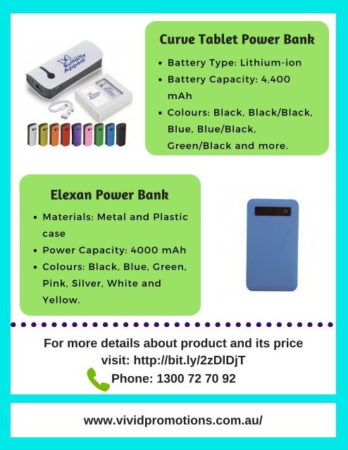 Promotional Powerbanks| Imprinted Powerbanks, Australia