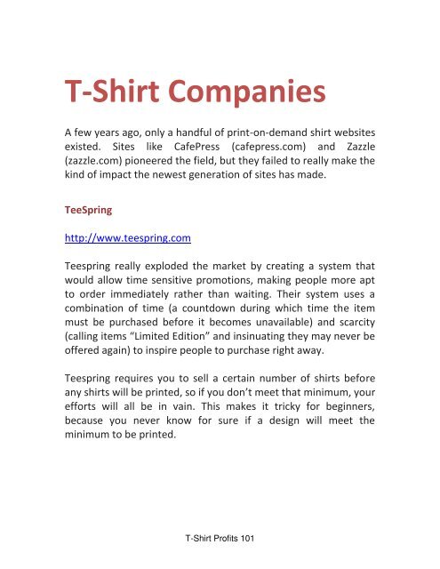 T shirt Profits Guide - How To Start a Profitable Tshirt Business