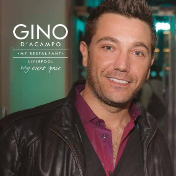 Gino D'Acamapo My Restaurant Liverpool - My Event Space Brochure