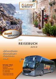 Kurt Lange-Reisen - Busreisen 2018