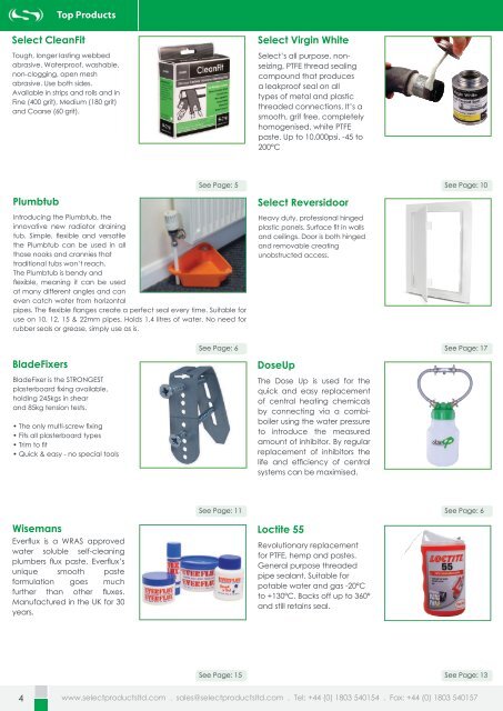 Select Products Catalogue