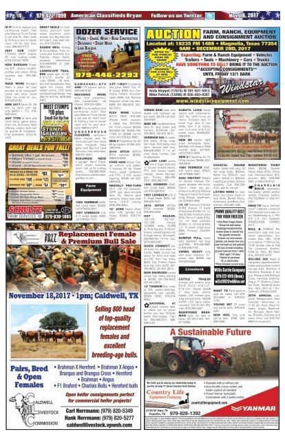 American Classifieds Nov. 16th Edition Bryan/College Station