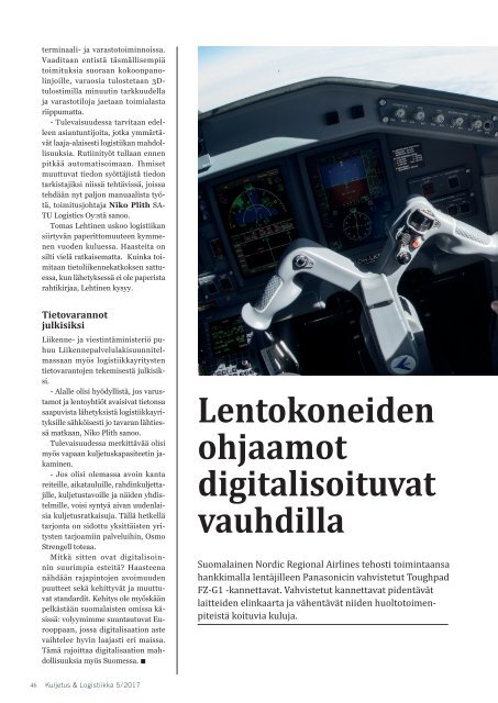 Kuljetus & Logistiikka 5 / 2017