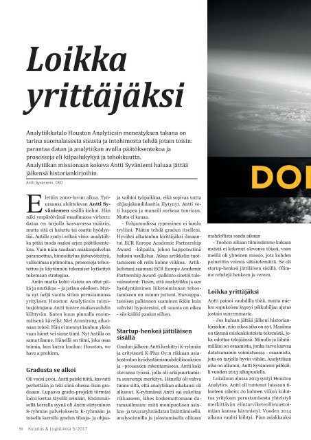 Kuljetus & Logistiikka 5 / 2017