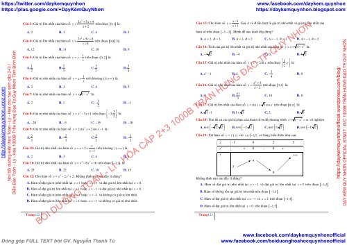 [SÁCH THAM KHẢO - FULLTEXT] TOÁN HỌC MOON.VN - TẬP 2 HÌNH HỌC KHÔNG GIAN - CHƯƠNG 1 HÀM SỐ