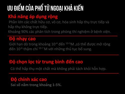 TRÌNH BÀY CƠ SỞ PHỔ PHÂN TỬ VÀ ỨNG DỤNG TRONG PHÂN TÍCH VẬT CHẤT